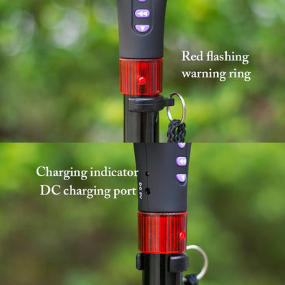 Portable Adjustable Walking Stick with LED Flashlight
