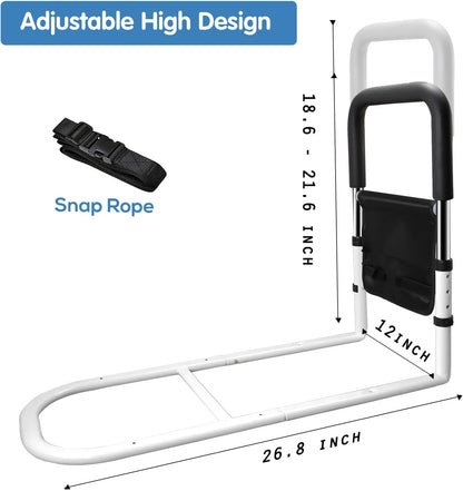 Bed Rails for Ederly Adults Safety, Bed Assist Rails for Seniors Fall Prevent Adjustable Height for Grab Bar Fits King Queen Full Twin Bed…