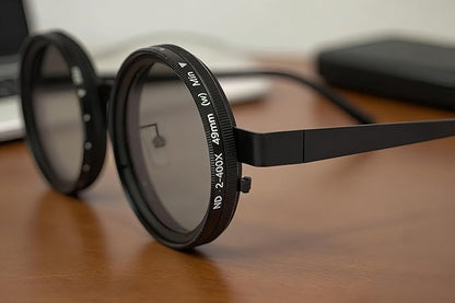 Adjustable-Tint Unisex style Sunglasses – ND Filter, UV400 Polarized – Retro Round Frames