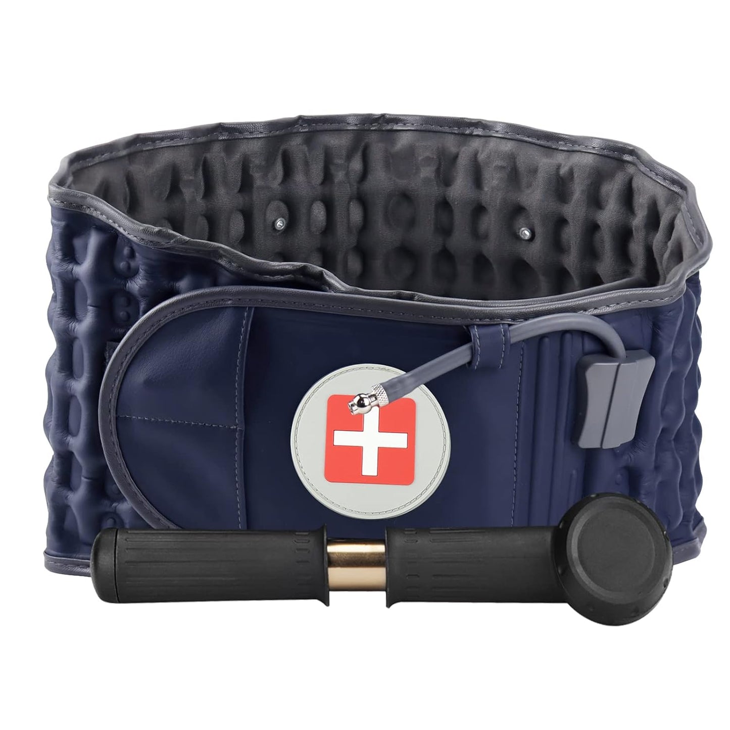 Decompression Back Belt - Lumbar Support Belt for Men & Women Lower Back Pain Relief, Back Traction Device Fits Waist Size 29-49 Inches (Beige)