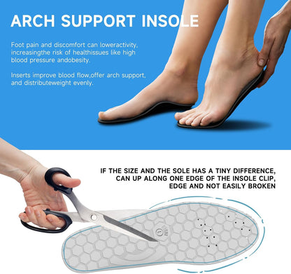 Acupressure Insoles for Men and Women: Magnetic Massage Insoles with Acupoint Therapy, Shock Absorption, Non-Slip, Feet Comfort Support